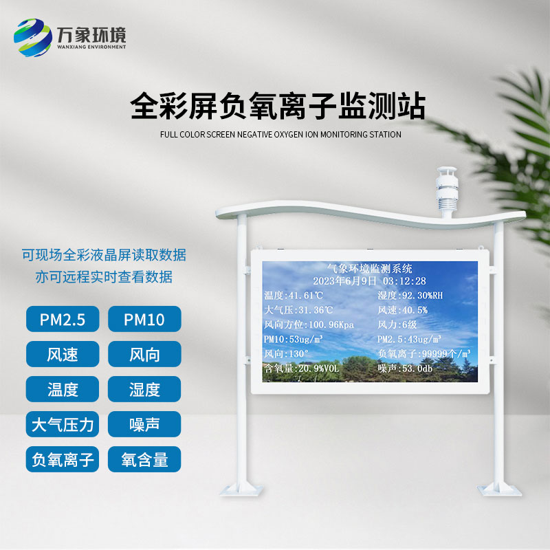 ??什么是全彩屏一體化負(fù)氧離子監(jiān)測(cè)站？